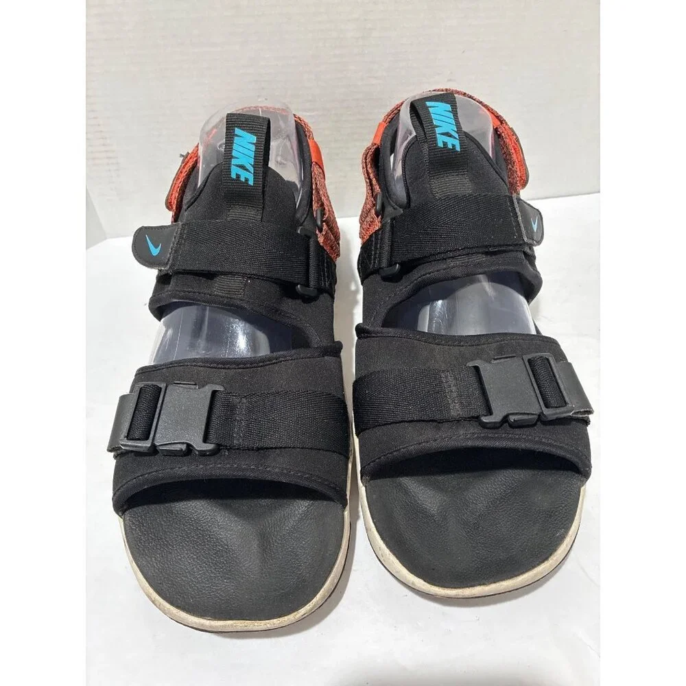 Nike Men’s Canyon Sandal Black Orange Turf Chlorine Blue Sz 12 CW9704-007